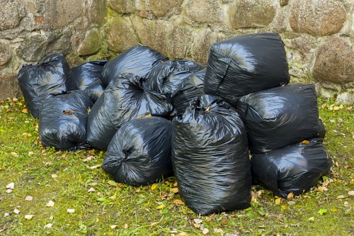 Residents utilizing waste removal services in Yiewsley